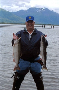 Angler fish salmon photo