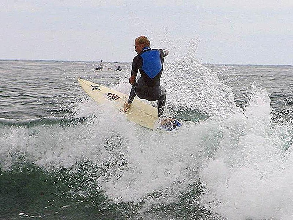 Ocean surfing waves
