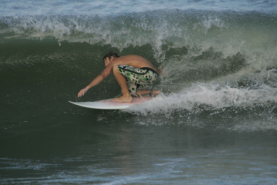 Barrel surfer wave