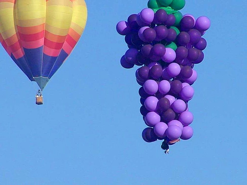 Balloon hot air sky