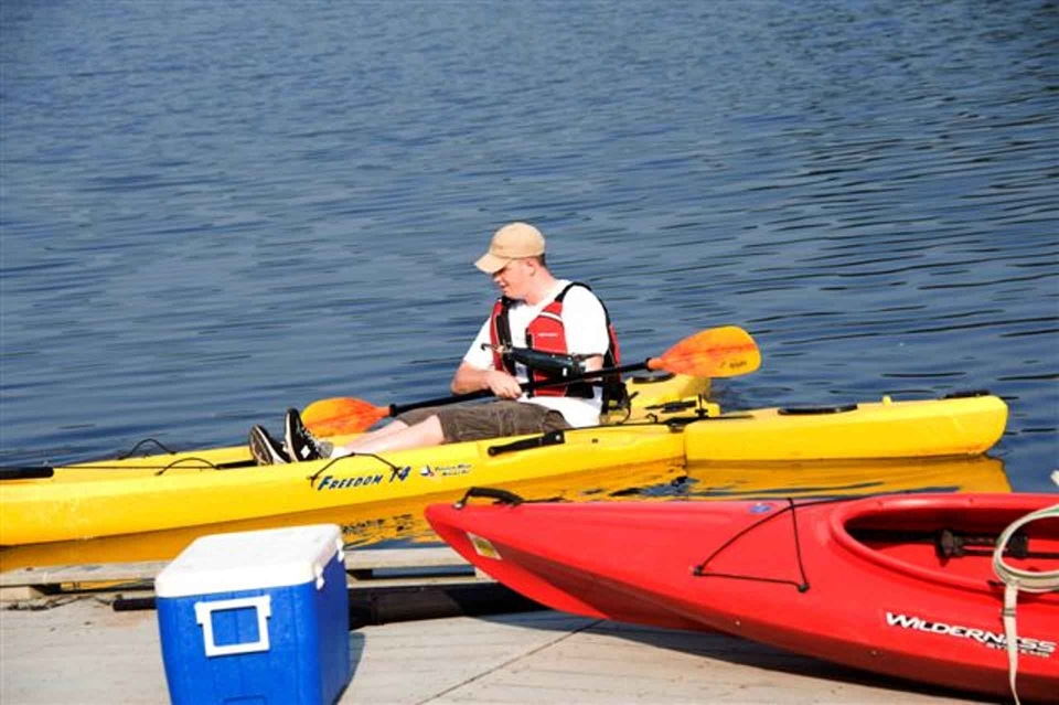 Canoe canoeing husband