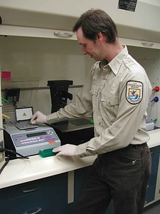 Center fish scientists