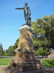 Founder light statue