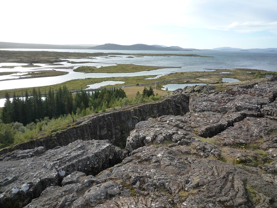 Nature landscape tectonic plate warp