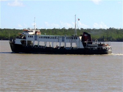 Ferry on the Berbice River photo