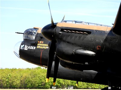 BBMF Lancaster nose and engines photo