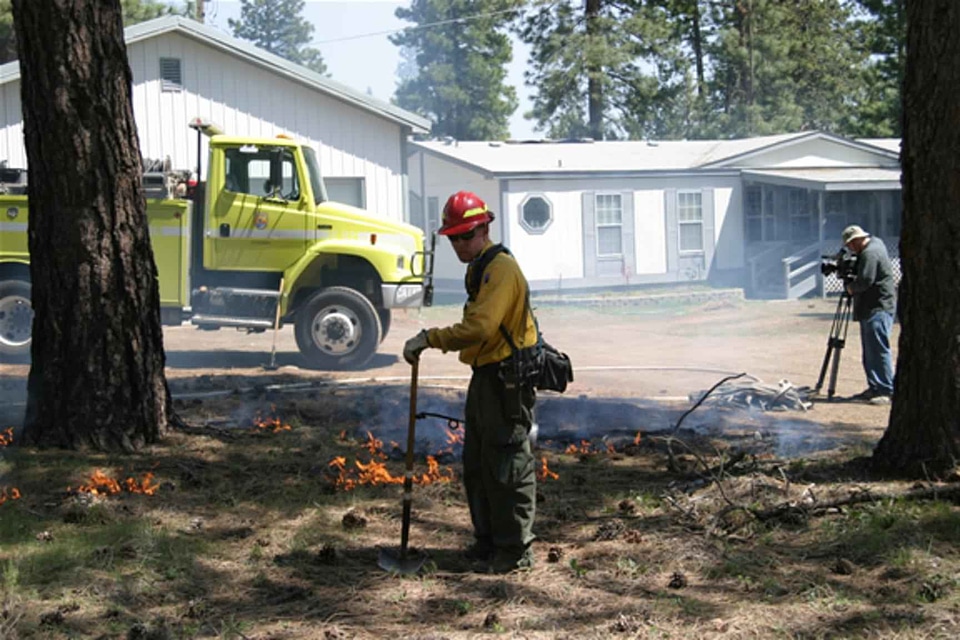Education filming fire
