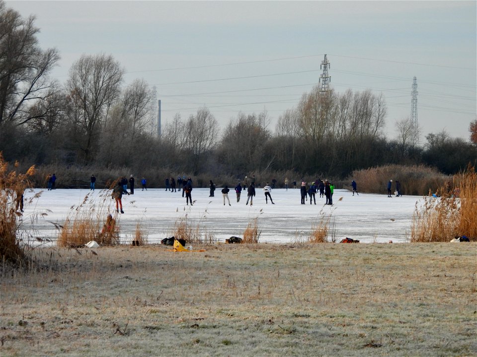 Schaatsen op de nevenarm
