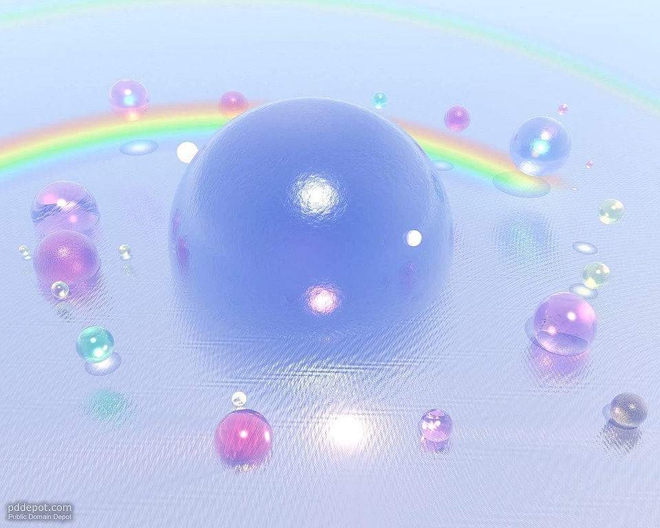 Abstract art bubble