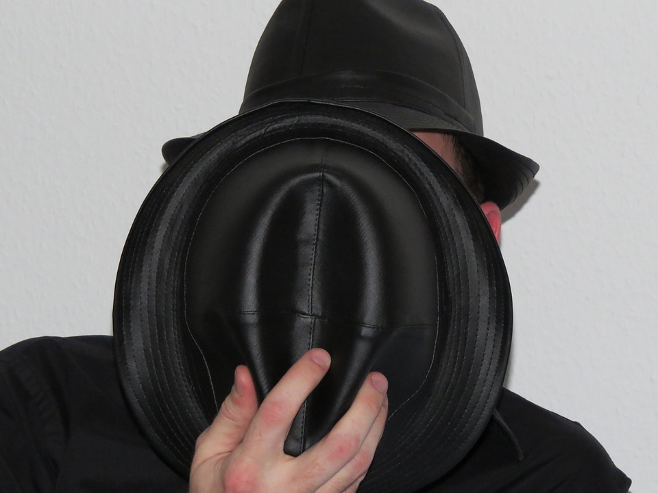 Person hidden leather