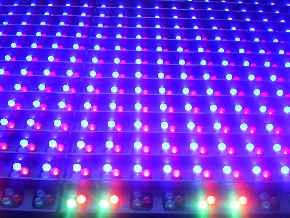 Blue close-up light