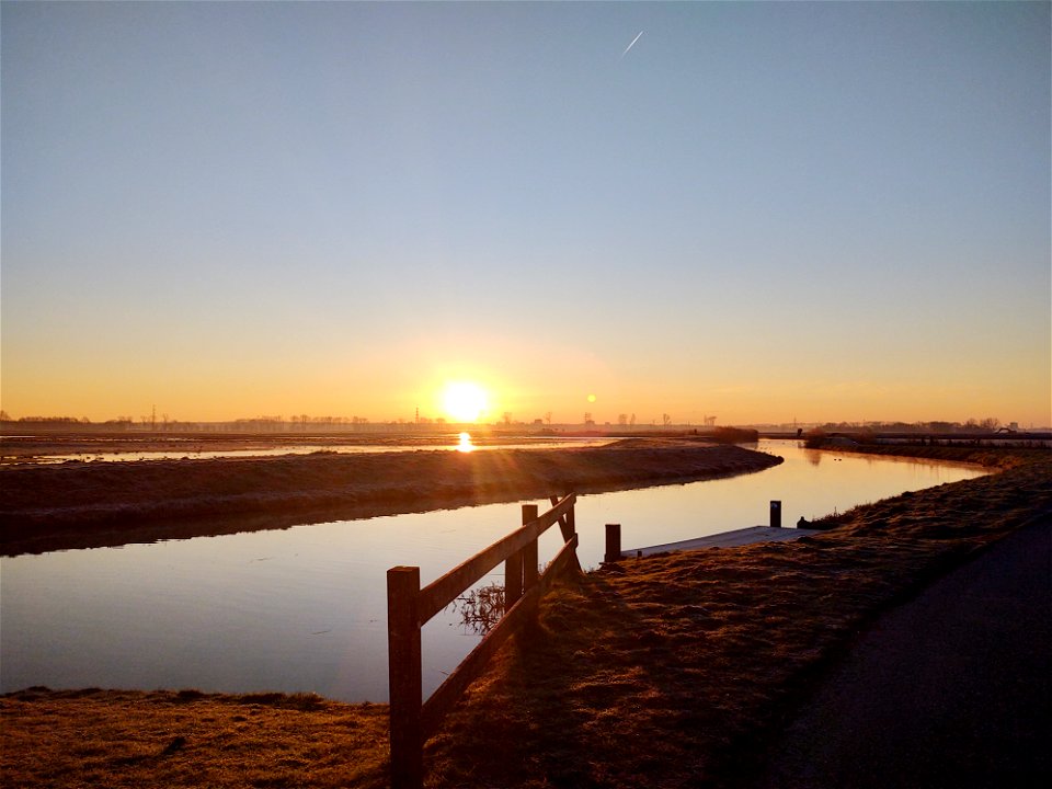 Zonsopkomst boven de Grift