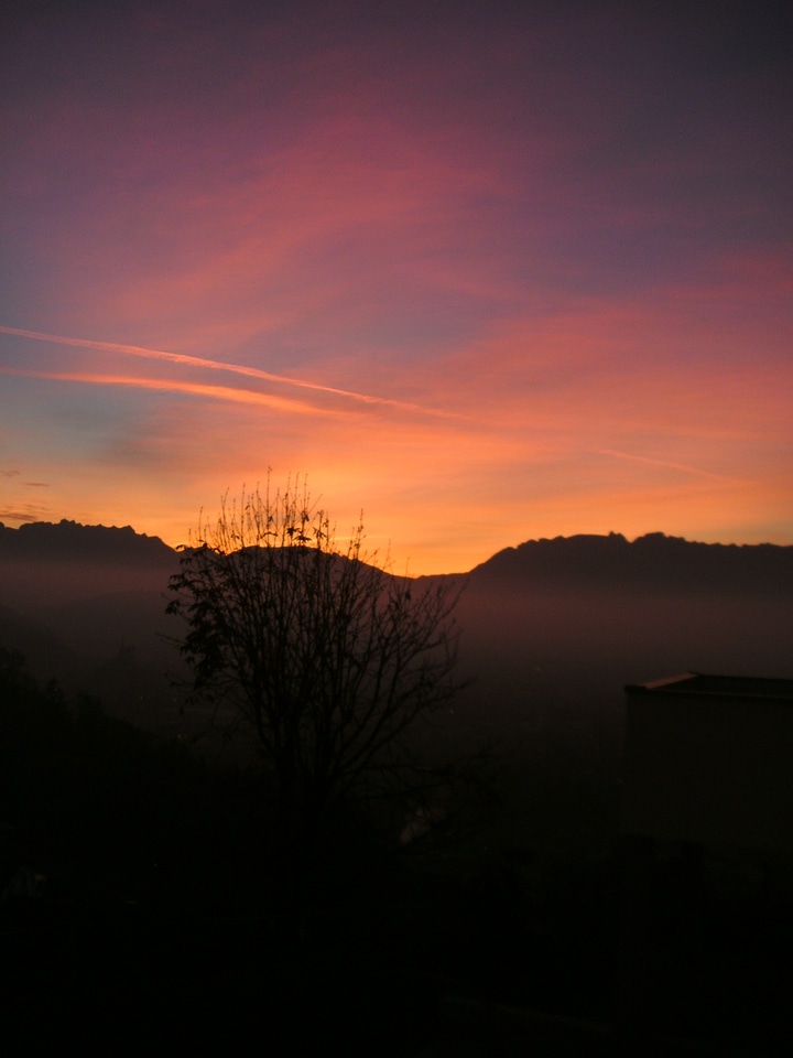 Sunset sky afterglow
