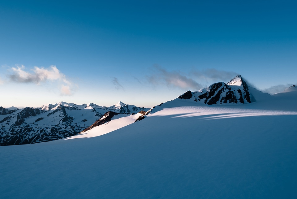 Fantastic evening winter landscape