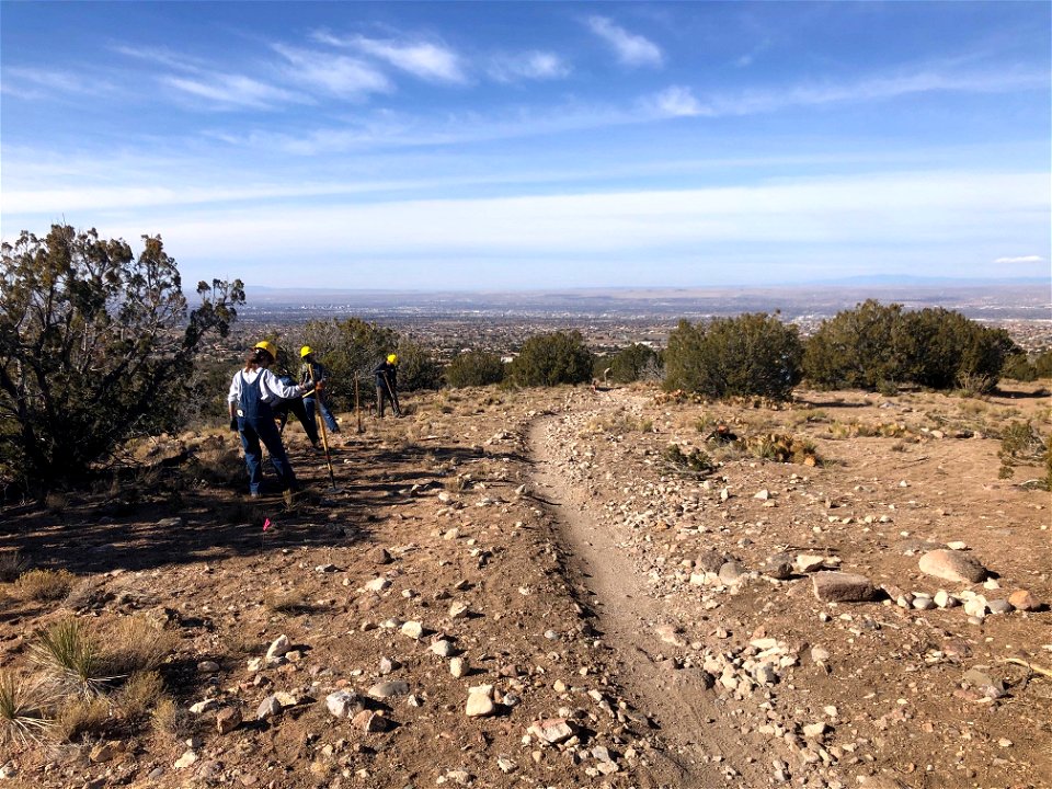 Trailwork on Sandia RD