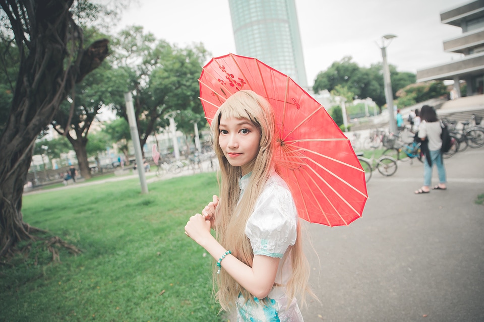Portrait of a young girl in a costume