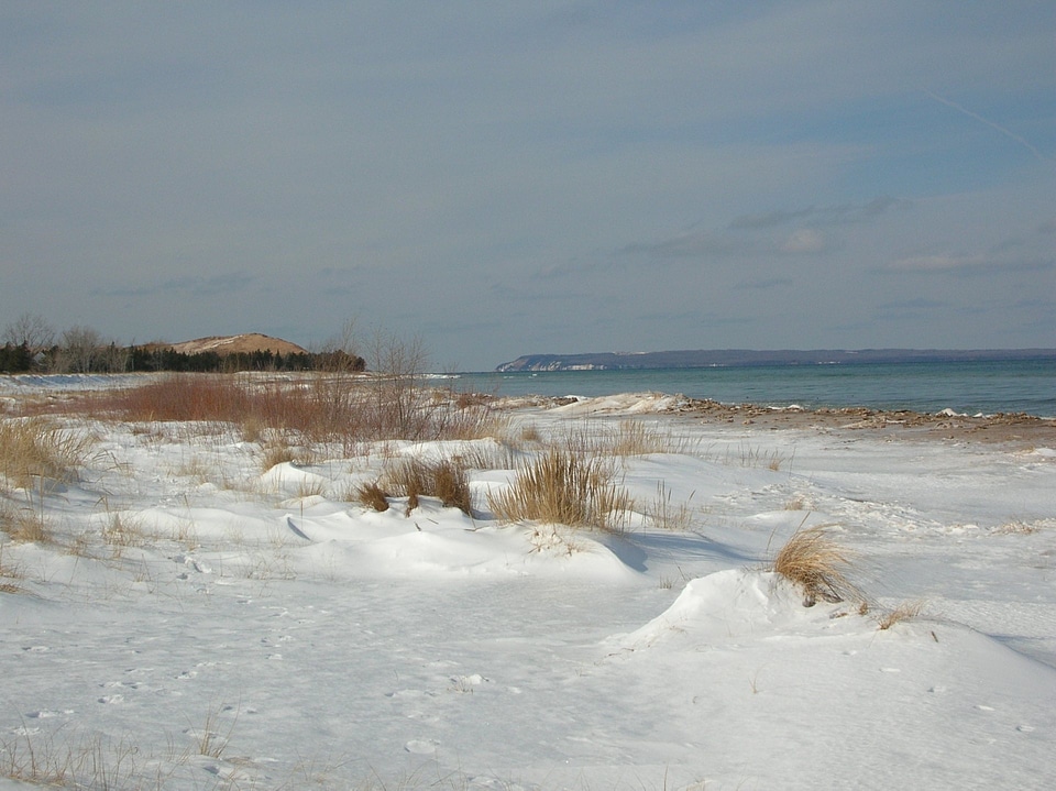 Glen Haven Beach in Winter