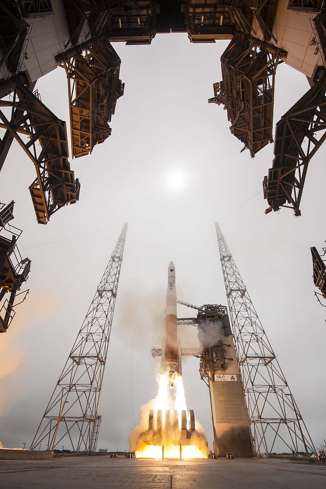 GPS satellite blasts off