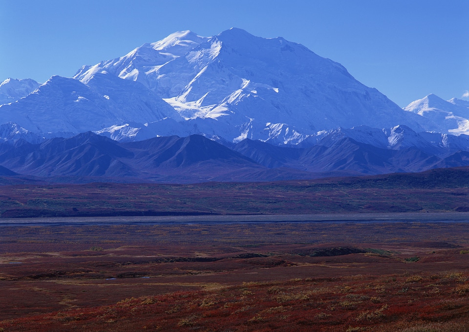 Mountain landscape with snow