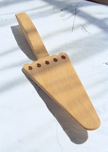 wooden spatula pizza photo
