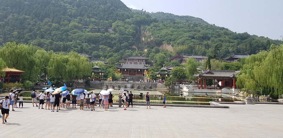 The palace ground of Huaqing Palace in Xian, China