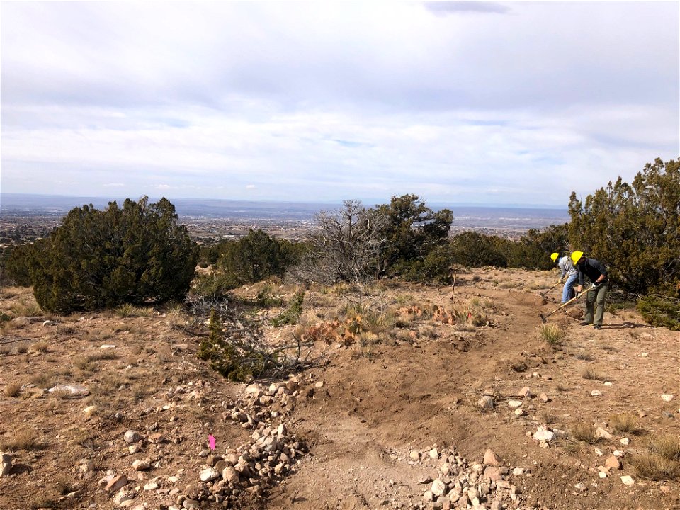 Trailwork on Sandia RD