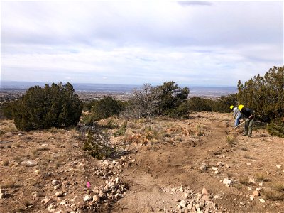 Trailwork on Sandia RD