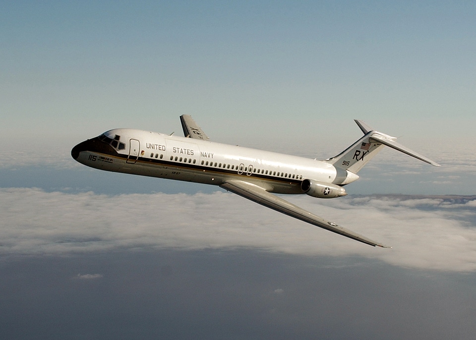 A C-9B Skytrain II from the Conquistadors of Fleet Logistics