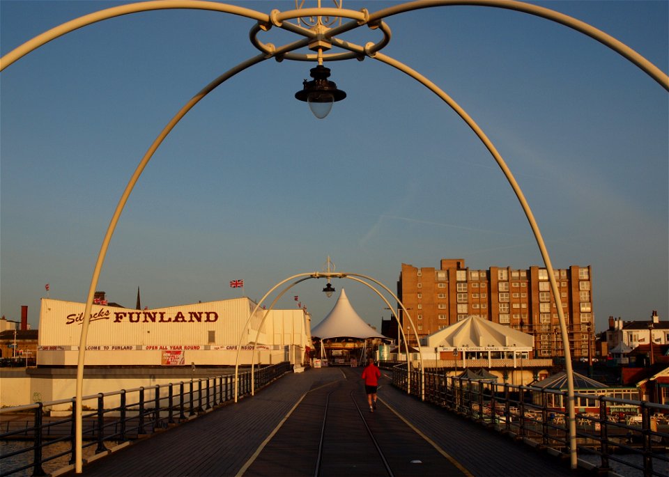 Runner on Southport Pier