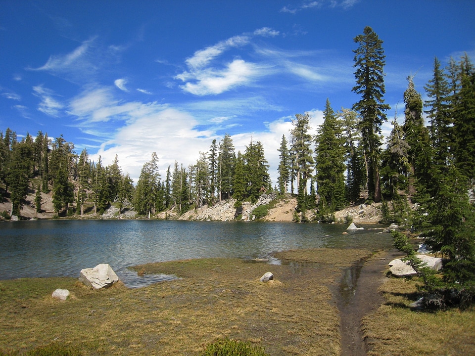 Cliff Lakes Lassen Volcanic National Park photo