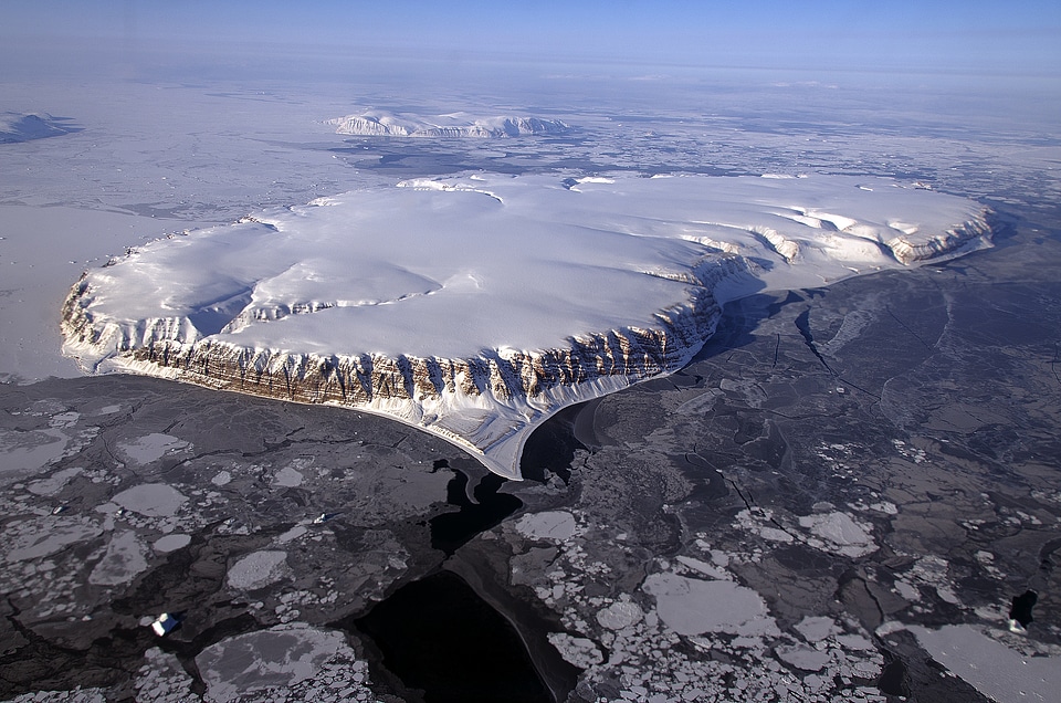 IceBridge Survey Flight Over Saunders Island