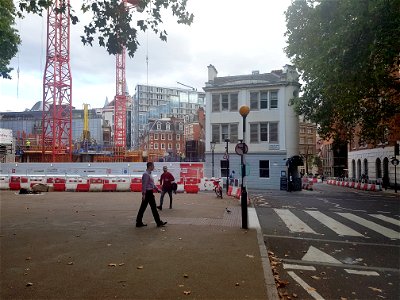 Building works at the London School of Economics. 2019. photo