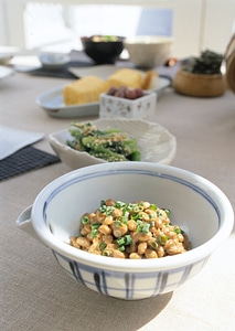 Natto, fermented soybeans