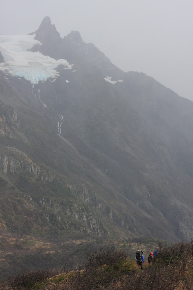 Hikers in the patagonia trail