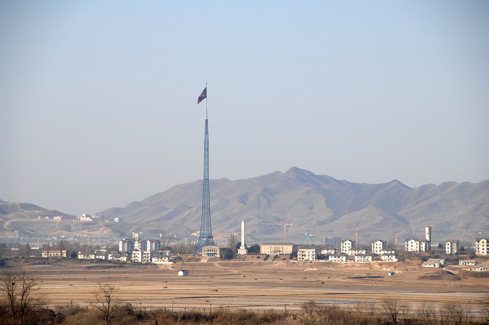 KijongDong North Korea. Tallest flag in the world