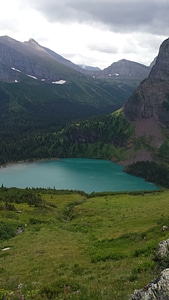 St Mary lake in Glacier National Park in Montana