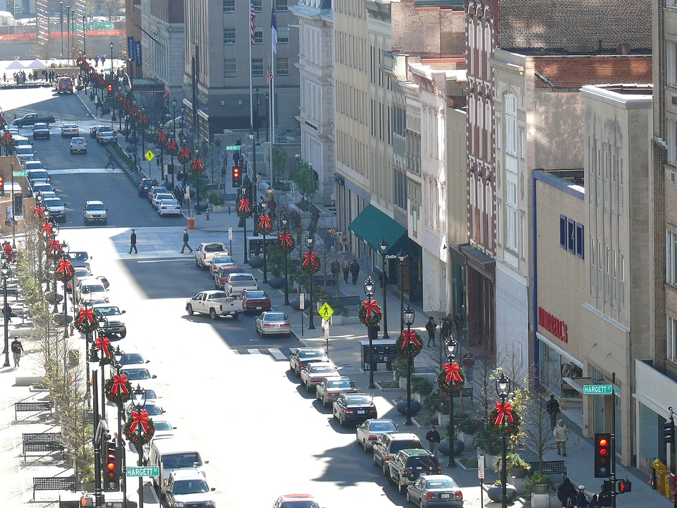 Fayetteville Street in downtown Raleigh, NC