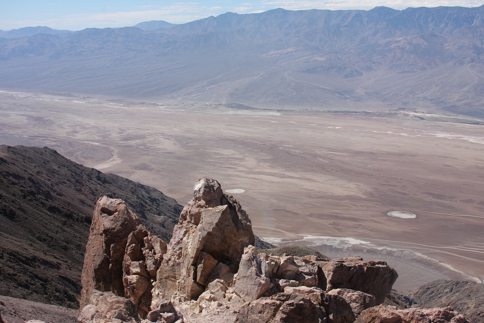 Sand Dunes And Mountains At Death Valley National Park