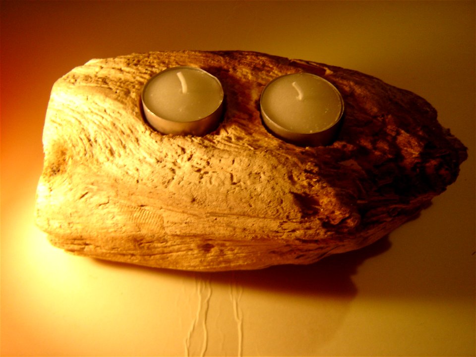 Driftwood Tea Light Holder