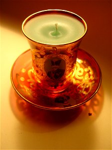 Persian Tea Cup Candle photo