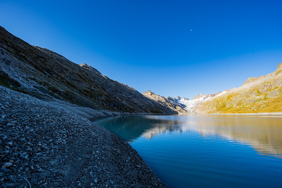 Swiss beauty, water of Oberaarsee