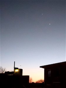 Jupiter en Venus photo