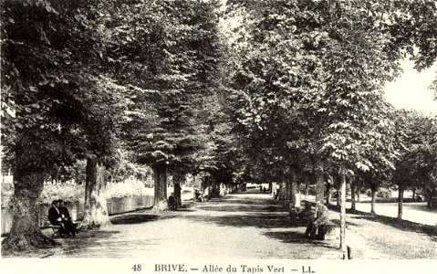 Brive-la-Gaillarde.Allée du Tapis-Vert