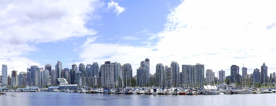 Beautiful view of Vancouver, British Columbia, Canada