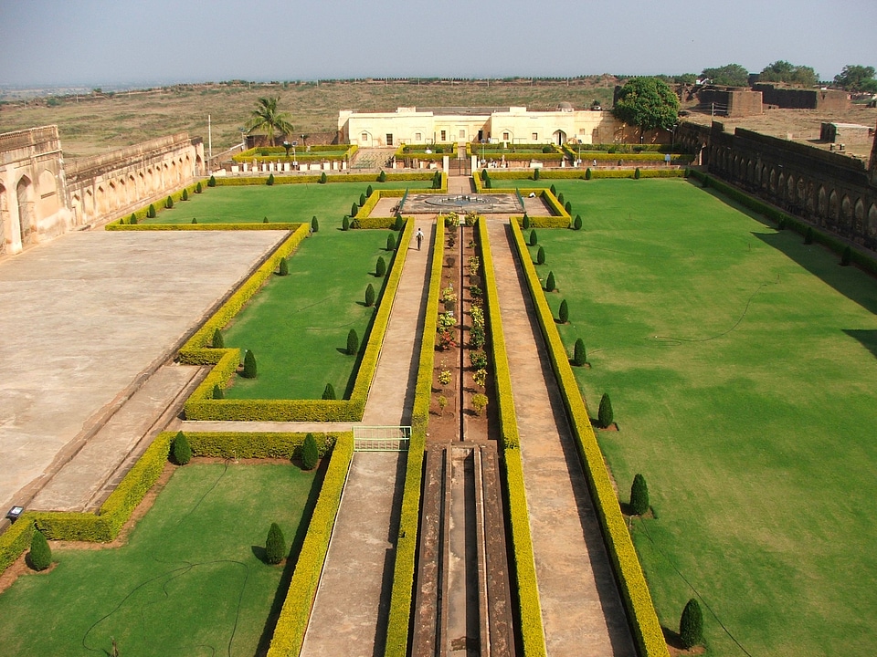 Ruins of an ancient palace of Bahmani era in Bidar, India