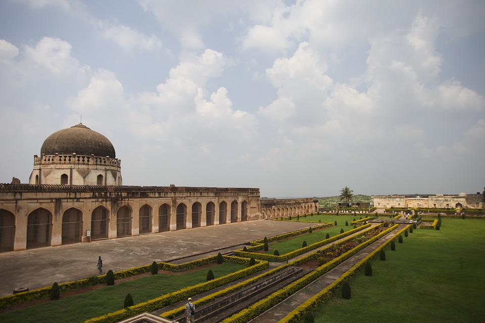 Ruins of an ancient palace of Bahmani era in Bidar, India