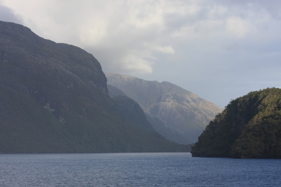 chilean fjord on a cruise