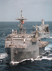The Amphibious transport ship USS Trenton