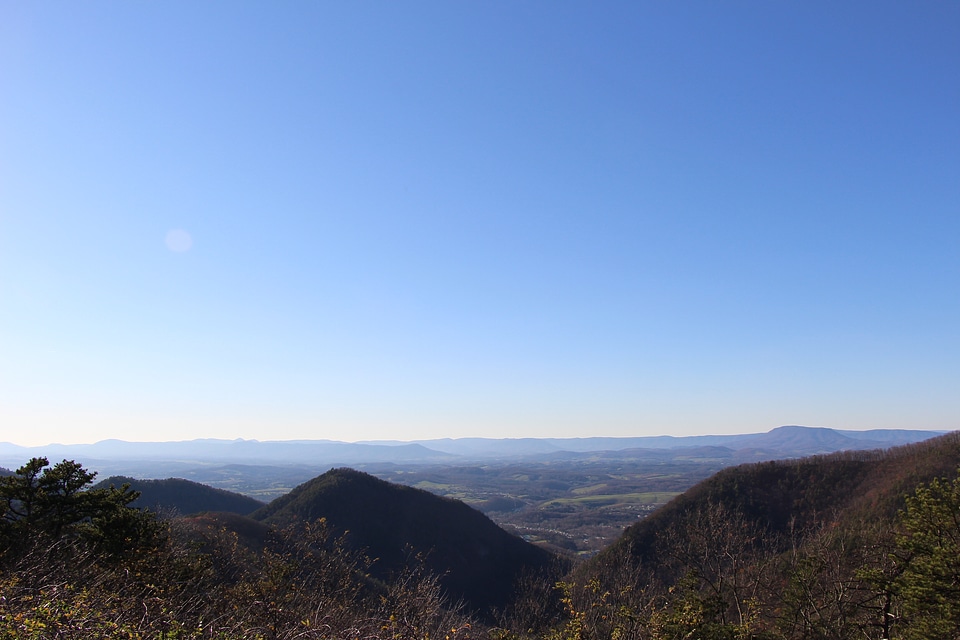Landscape of Blue ridge parkway Virginia