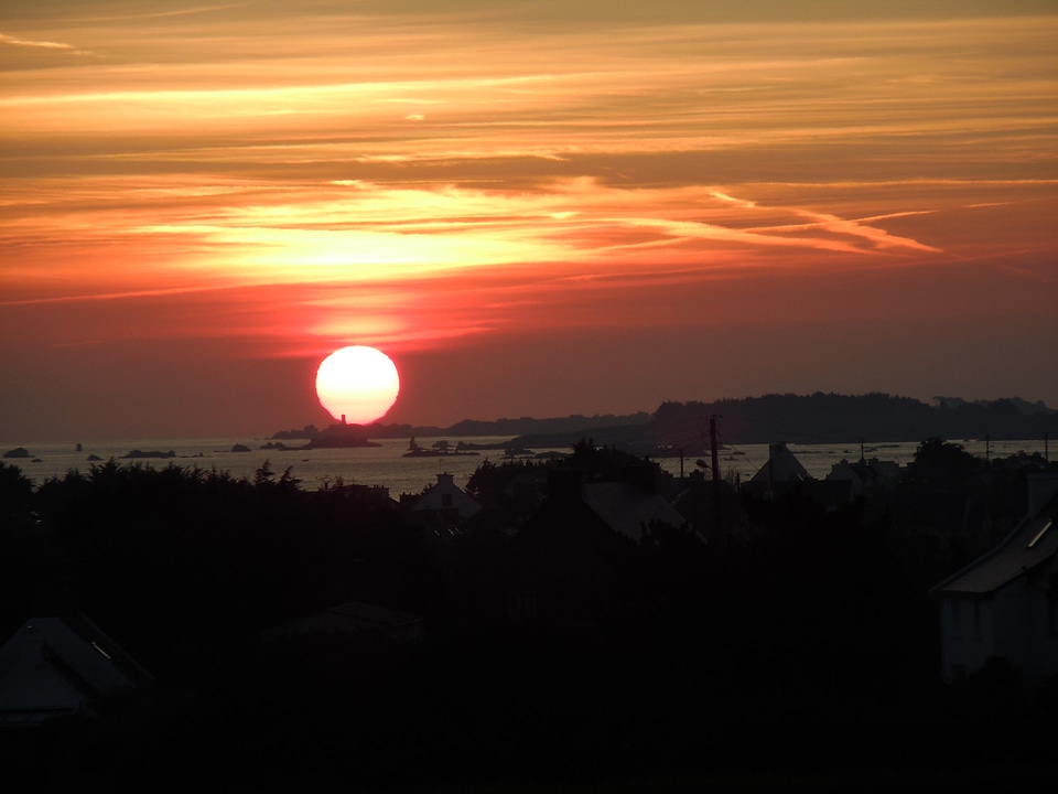 Afterglow evening sky brittany